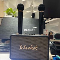 Loa karaoke 2 mic Peterhot âm thanh lớn ca êm