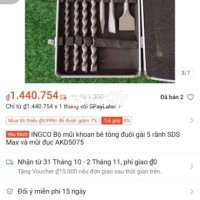 Bộ Mũi Khoan Đục SDS Max - Hàng Mới, Thanh Lý Giá Tốt  