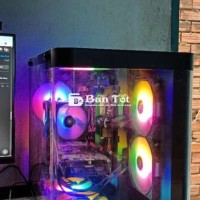 Vỏ bể cá kính cong kèm 7Fan led