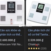 Mới 2tr6 cân sức khỏe phân tích cơ thể Tanita Nhật