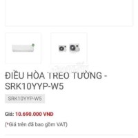 máy lạnh mitshu srk10yyp mới fullbox 100%