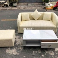 Thanh lý bộ sofa da kèm bàn