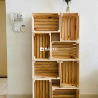 kệ gỗ pallet trưng bày