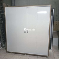 TỦ NHỰA CỬA LÙA 2 CÁNH KHUNG MÀU ÓC CHÓ CÁNH TRẮNG