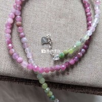 Chocker Tourmaline khoá bạc