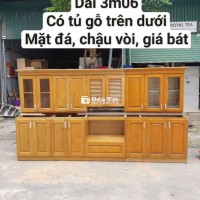 Thanh lý tủ bếp gỗ sồi nga