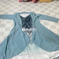 Set đầm thun maxi đi biển sang chảnh