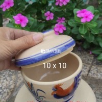 Âu đựng gia vị vẽ tích con gà mã số 1