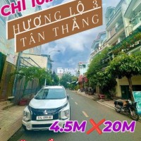 MẶT TIỀN ĐƯỜNG SỐ HƯƠNG LỘ 3 SÁT AEON 5 TẦNG 4.5Mx20M CÒN HƠN 10 TỶ