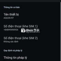 Dư dùng bán điện thoại sharp r7