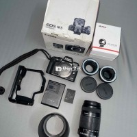 Canon M5 + EFs 55 - 250mm + 2 ngàm EF - EOS M 1/2