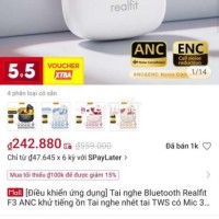 Tai Nghe Realfit giá rẻ có kết nối app fullbox