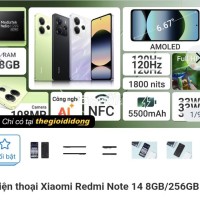 Redmi note 14  full box chưa sử dụng
