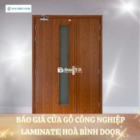 Báo Giá Cửa Gỗ Công Nghiệp Laminate| Hoà Bình Door