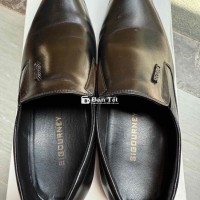 Giày Da Nam Công Sở Da Bò Thật SIGOURNEY Màu Đen S