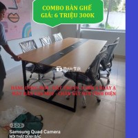 COMBO BÀN HỌP VÀ 6 GHẾ QUỲ & BÀN GHẾ VĂN PHÒNG