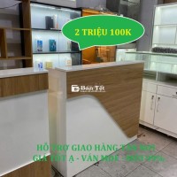 SALE QUẦY SHOP ÁO, MỸ PHẨM & QUẦY THU NGÂN VÁN GỖ