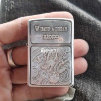 Zippo usa 🇺🇸 mạ bạc khắc rồng 2001 ruột 01