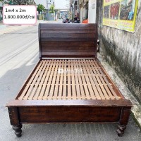 Giường Gỗ Cũ Bền Đẹp Thanh Lý Giá Rẻ