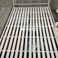 Thanh lý giường sắt 1m2 x 2m - Giường sắt trắng  