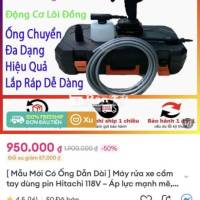 Thanh lý Máy rửa xe cầm tay dùng pin
