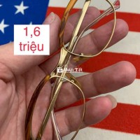 Kính cổ bọc vàng MOREL Pháp, mí nâu vân gỗ
