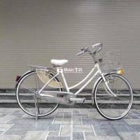 Xe đạp Nhật bãi mini 26 màu trắng – nhẹ, bền, đẹp  