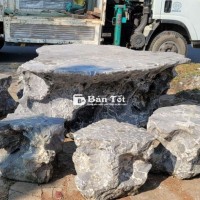 Bộ bàn đá tự nhiên giá rẻ
