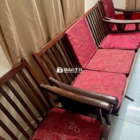 Bộ bàn ghế Gỗ chắc chắn, kiểu song xưa, đệm gâm