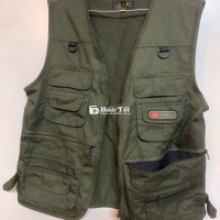Áo gile màu lính size XL  