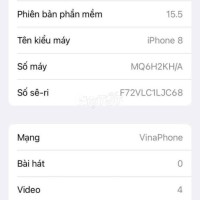 iPhone 8 Máy Đính iCloud Ẩn - Vẫn Tải App Bình Thường  