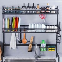 Kệ chén sơn đen tĩnh điện 95cm 2 tầng - Quận 12, HCM