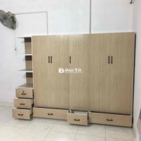 Tủ nhựa 6 cánh màu xoan