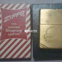 Zippo 1993 Chặt Góc Newfull Box Brass Zin Giao Lưu  