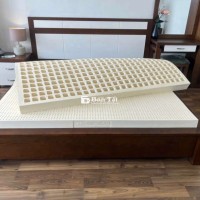 Nệm cao su thiên nhiên 1 mặt lỗ vuông, 1 mặt tròn