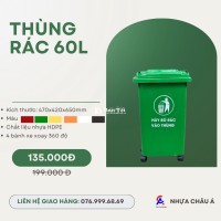 🟢 SIÊU KHUYẾN MÃI – THÙNG RÁC 60L CHỈ CÒN 135K 🟢