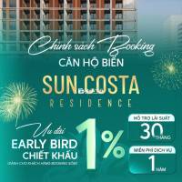 Booking căn hộ Sun Costa chỉ 50tr/vị trí - Cách biển 200m!