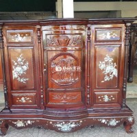 Tủ Thờ Xưa Cẩn Ốc Gỗ Đẹp