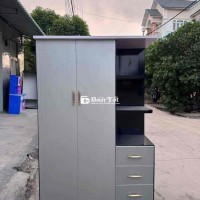 Tủ Áo 2 cánh mở + kệ và ngăn kéo kt: ngang 1m22