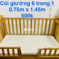Cũi gỗ 6 trong 1 Bear -  Hàng cũ chất lượng cao!
