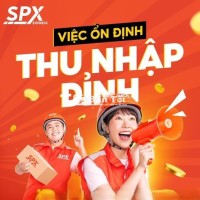 SPX tuyển dụng Shipper Cai Lậy thu nhập 15tr++