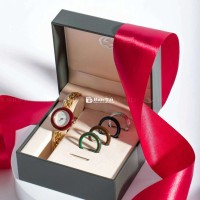 Gucci style vintage - Bọc vàng thật 100 micro - Đồng hồ Thụy Sỹ Chính Hãng