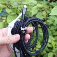 Dây sạc type C Pisen dù led Dây sạc type C dù Pisen đầu trong suốt