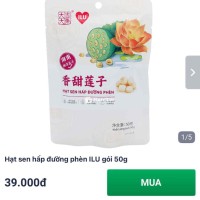 Pass 8 gói hạt sen hấp đường phèn còn mới date xa