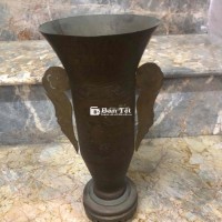 Bình đồng cổ đẹp, hiếm gặp, trạm trổ tinh xảo  