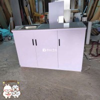 Tủ bếp nhựa Đài Lan KT 1m20 - Sẵn bồn vòi, mặt dán gạch men, bồn vòi đầy đủ