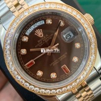 ### Đồng Hồ Clean RL Day-Date Demi Choco Cực Hiếm - Đẳng Cấp & Sang Trọng  