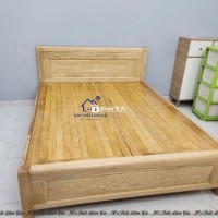 GIƯỜNG GỖ SỒI VẠT PHẢN - VẠT KÍN GIÁ TỐT GIAO NHANH  