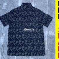 Áo Sơmi Lụa Nam UNIQLO Xanh Phối Hoa -  Size Nhỏ, Giá Tốt!