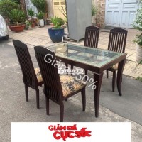 BÀN,BÀN 1M4 KÈM 4 GHẾ:BÀN GỔ 1M4:BÀN 1M4 TL